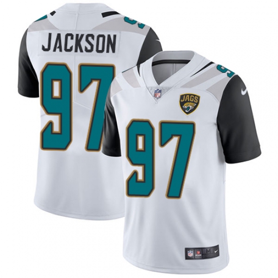 Youth Nike Jacksonville Jaguars #97 Malik Jackson White Vapor Untouchable Limited Player NFL Jersey - Ujersey
