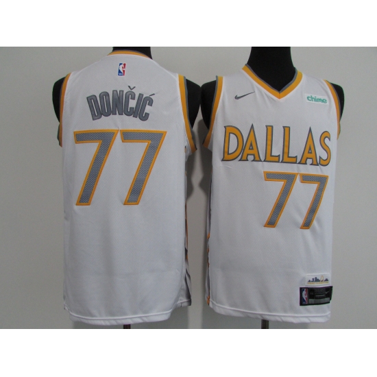Men's Dallas Mavericks #77 Luka Doncic Nike White Swingman Player Jersey - Ujersey