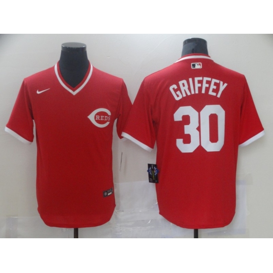 Men's Nike Cincinnati Reds #30 Ken Griffey Red Authentic Jersey - Ujersey