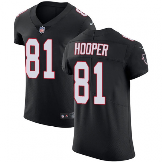 Men's Nike Atlanta Falcons #81 Austin Hooper Black Alternate Vapor Untouchable Elite Player NFL Jersey - Ujersey