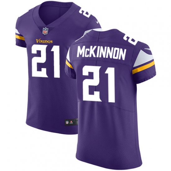 Men's Nike Minnesota Vikings #21 Jerick McKinnon Purple Team Color Vapor Untouchable Elite Player NFL Jersey - Ujersey