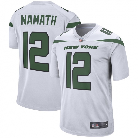 Men's  New York Jets  #12 Joe Namath Nike Retired Player Game Jersey - White - Ujersey