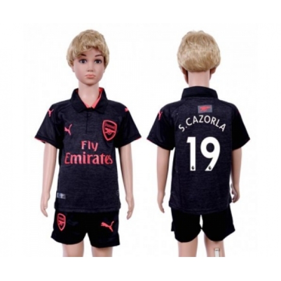 Arsenal #19 S.Cazorla Sec Away Kid Soccer Club Jersey