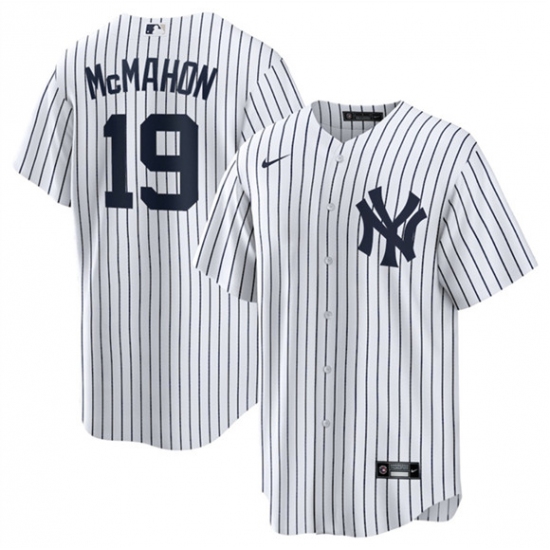 Men's New York Yankees #19 Ryan McMahon White 2025 Cool Base Stitched Baseball Jersey - Ujersey