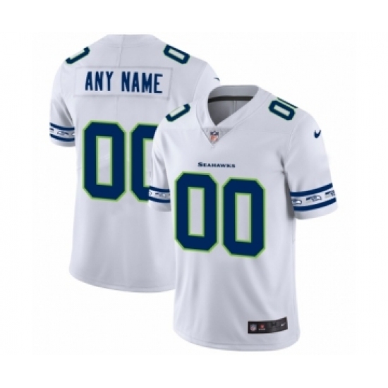 Men's Seattle Seahawks Customized White Team Logo Cool Edition Jersey - Ujersey