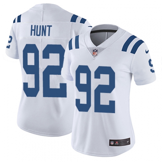 Women's Nike Indianapolis Colts #92 Margus Hunt White Vapor Untouchable Elite Player NFL Jersey - Ujersey