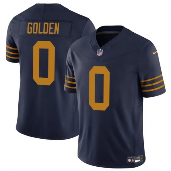 Men's Green Bay Packers #0 Matthew Golden Navy The 1923 Classic Vapor F.U.S.E. Limited Football Stitched Jersey - Ujersey