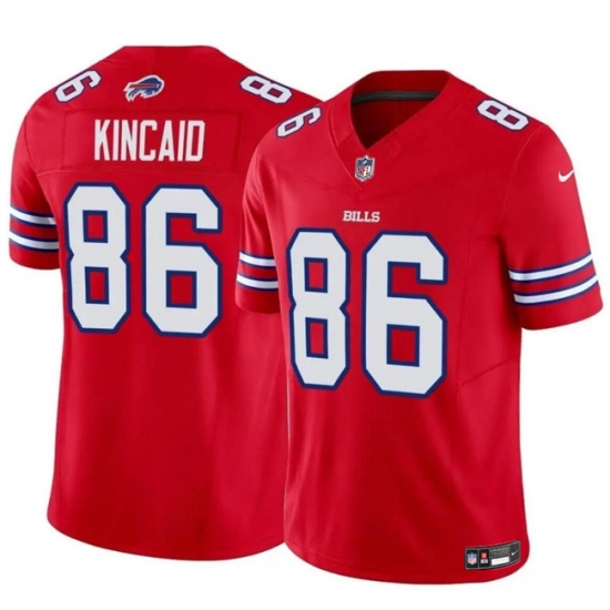 Men's Buffalo Bills #86 Dalton Kincaid Red 2024 F.U.S.E. Vapor Untouchable Limited Stitched Football Jersey - Ujersey
