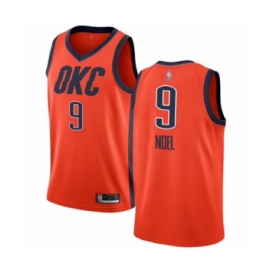 Youth Oklahoma City Thunder #9 Nerlens Noel Orange Swingman Jersey - Earned Edition - Ujersey
