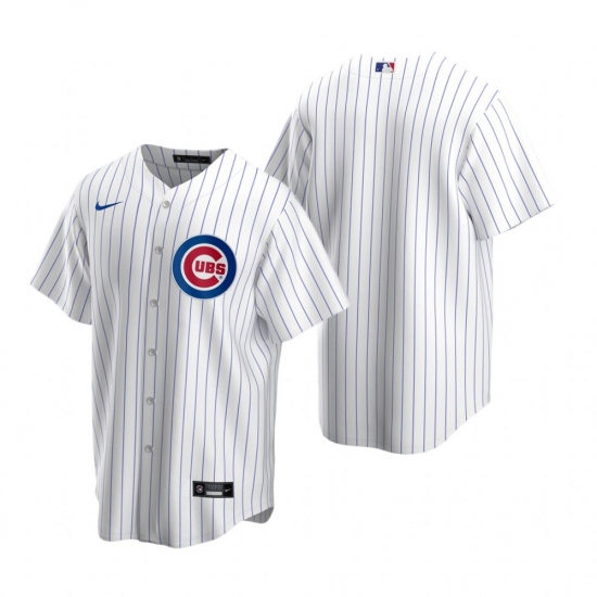 Men's Nike Chicago Cubs Blank White Home Stitched Baseball Jersey - Ujersey