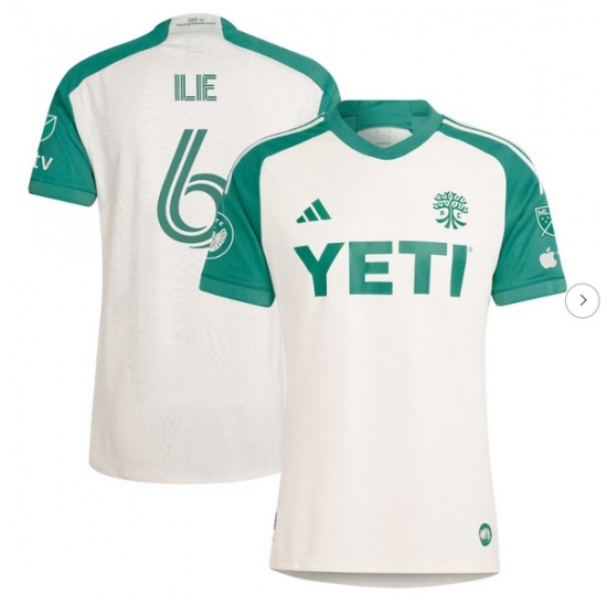 Mens Austin FC Ilie Sanchez adidas Tan 2024 The Armadillo Kit Authentic Player Jersey - Ujersey