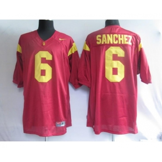 USC Trojans 6 Sanchez red Jerseys - Ujersey
