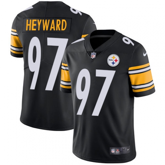 Men's Nike Pittsburgh Steelers #97 Cameron Heyward Black Team Color Vapor Untouchable Limited Player NFL Jersey - Ujersey