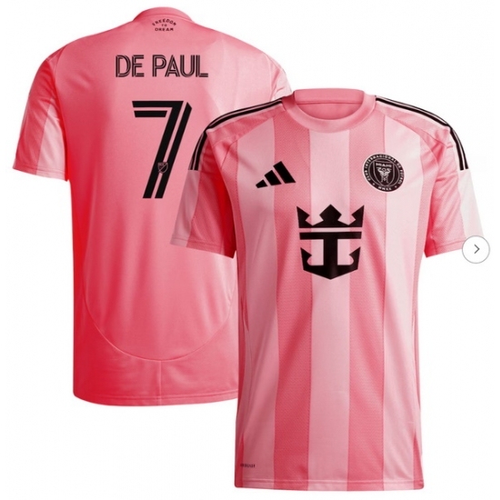 Men's Inter Miami CF Rodrigo De Paul adidas Light Pink 2025 Euforia Replica Player Jersey - Ujersey