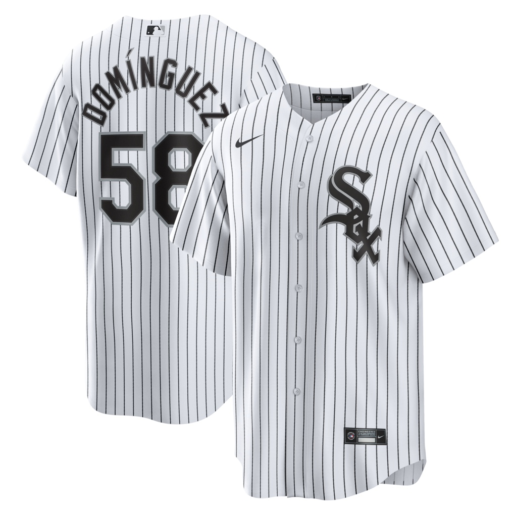 Men's Chicago White Sox Seranthony Domínguez Nike White Home Replica Jersey