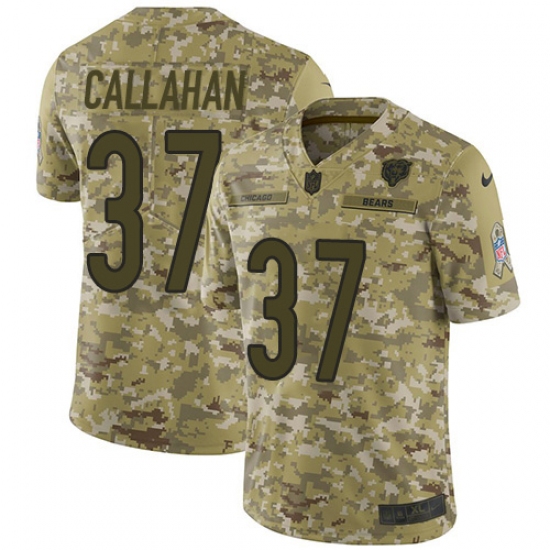 Men's Nike Chicago Bears #37 Bryce Callahan Limited Camo 2018 Salute to Service NFL Jersey - Ujersey