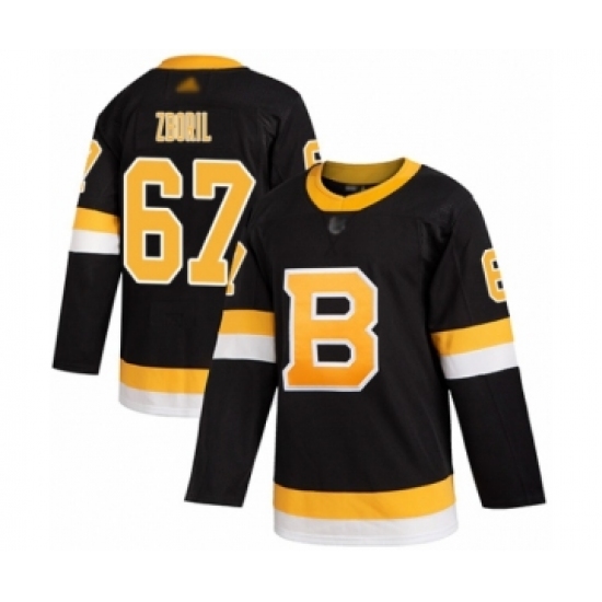 Youth Boston Bruins #67 Jakub Zboril Authentic Black Alternate Hockey Jersey - Ujersey
