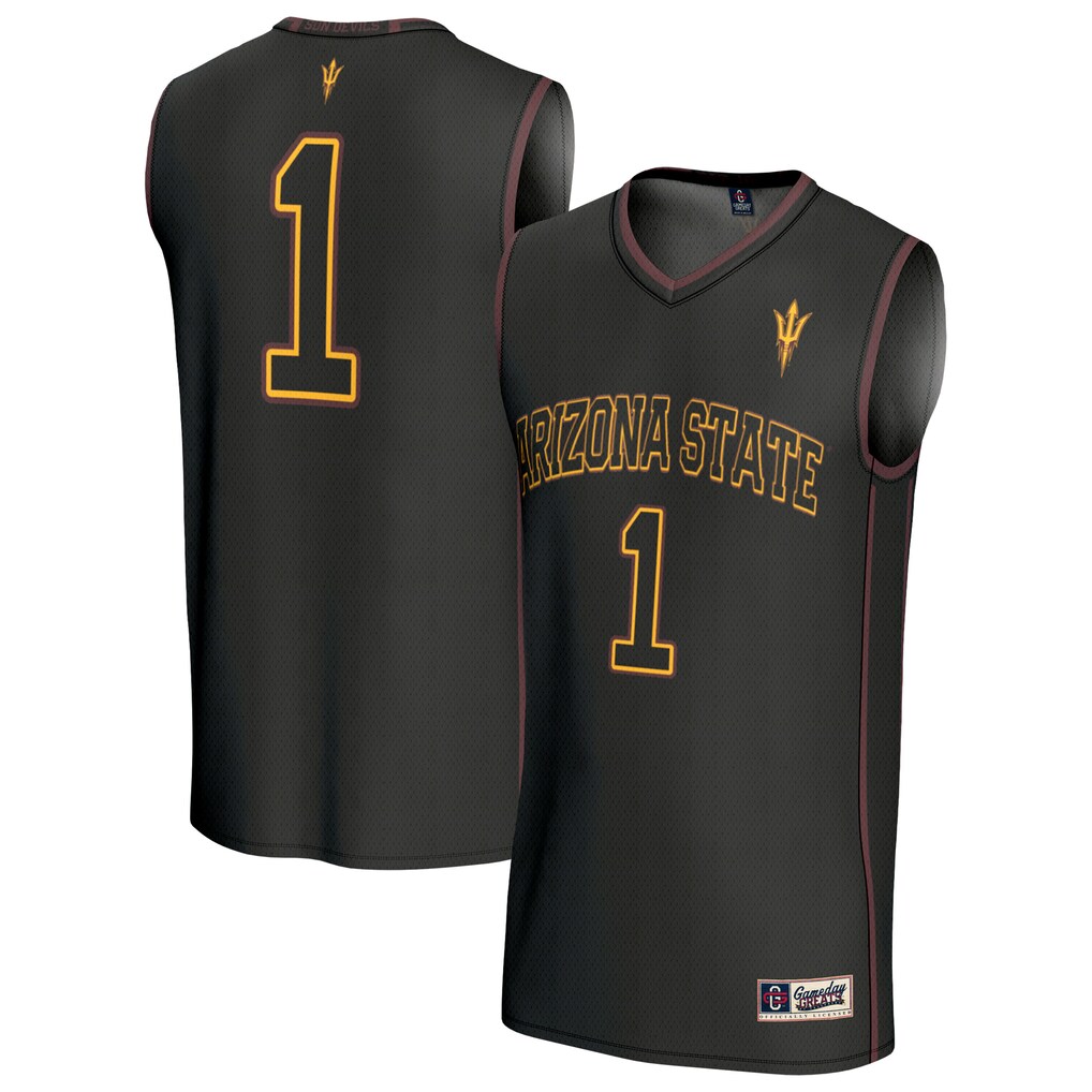 Youth GameDay Greats Black #1 Arizona State Sun Devils Lightweight Collegiate Basketball Fashion Jersey - ujerseystore