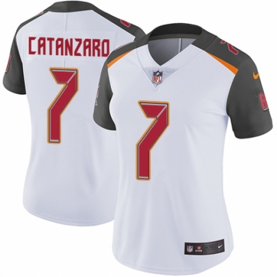 Women's Nike Tampa Bay Buccaneers #7 Chandler Catanzaro White Vapor Untouchable Elite Player NFL Jersey - Ujersey