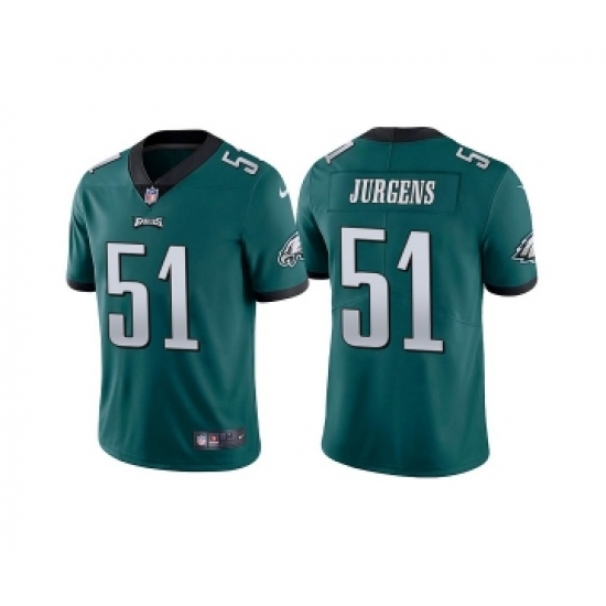 Men's Philadelphia Eagles #51 Cameron Jurgens Green Vapor Untouchable Limited Stitched Jersey - Ujersey