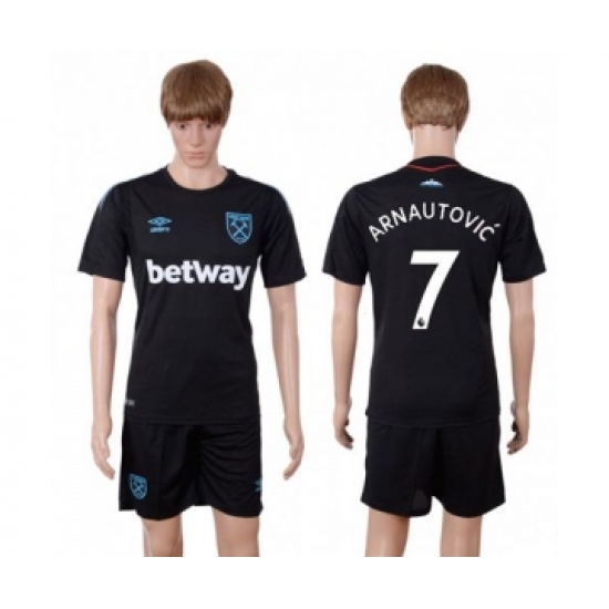 West Ham United #7 Arnautovic Away Soccer Club Jersey