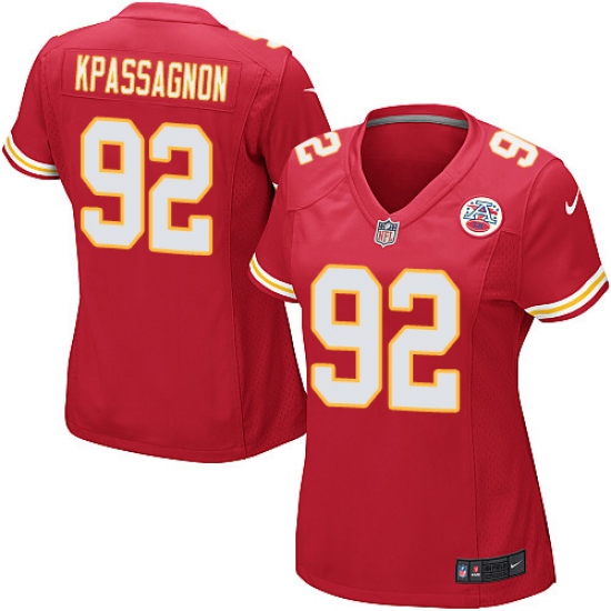 Women's Nike Kansas City Chiefs #92 Tanoh Kpassagnon Game Red Team Color NFL Jersey - Ujersey
