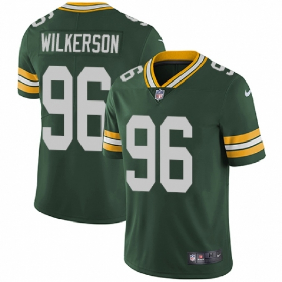 Men's Nike Green Bay Packers #96 Muhammad Wilkerson Green Team Color Vapor Untouchable Limited Player NFL Jersey - Ujersey