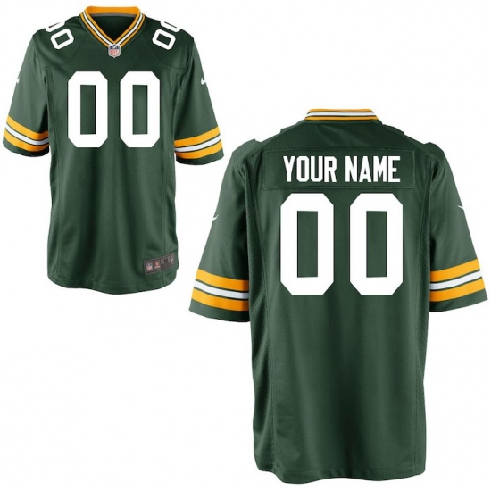 Youth Green Bay Packers Nike Green Custom Game Jersey - Ujersey