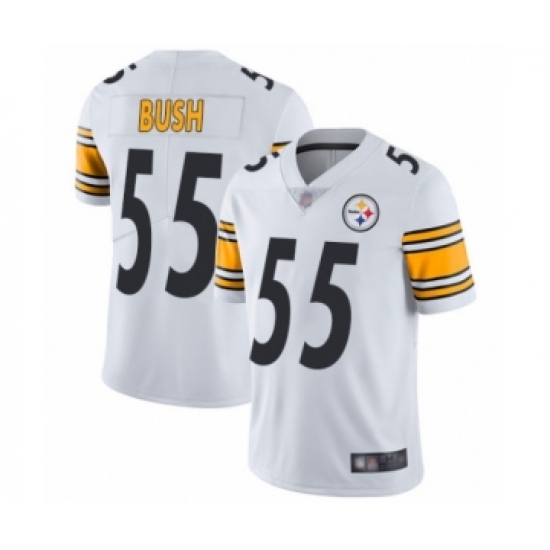Men's Pittsburgh Steelers #55 Devin Bush White Vapor Untouchable Limited Player Football Jersey - Ujersey