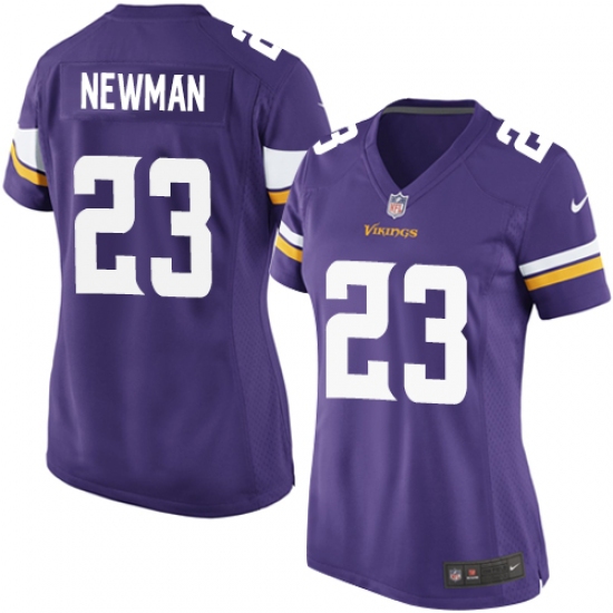 Women's Nike Minnesota Vikings #23 Terence Newman Game Purple Team Color NFL Jersey - Ujersey