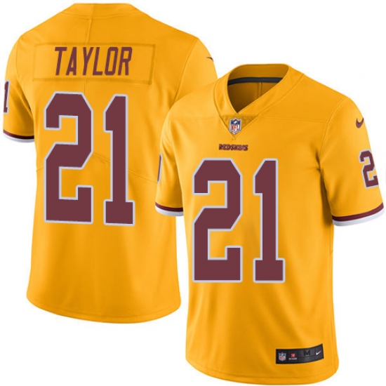 Youth Nike Washington Redskins #21 Sean Taylor Limited Gold Rush Vapor Untouchable NFL Jersey