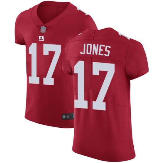 Nike New York Giants #17 Daniel Jones Red Alternate Men's Stitched NFL Vapor Untouchable Elite Jersey - Ujersey