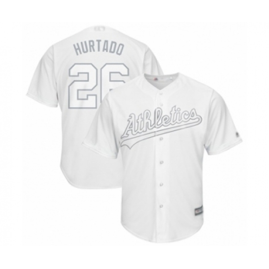 Men's Oakland Athletics #26 Matt Chapman  Hurtado  Authentic White 2019 Players Weekend Baseball Jersey - Ujersey