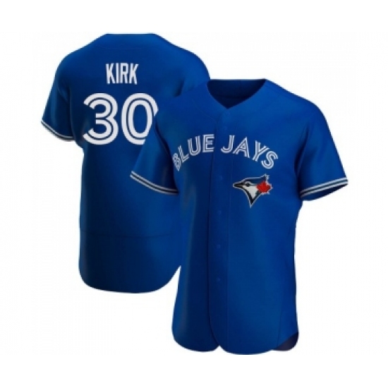 Men's Toronto Blue Jays #30 Alejandro Kirk George Springer Royal Flex Base Stitched Jersey - Ujersey