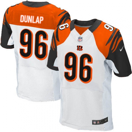 Men's Nike Cincinnati Bengals #96 Carlos Dunlap Elite White NFL Jersey - Ujersey