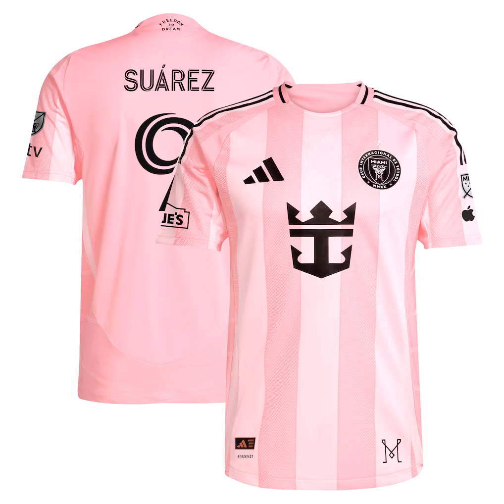 Men's Inter Miami CF Luis Suárez adidas Pink 2025 On-Field Authentic Jersey - Ujersey NHL
