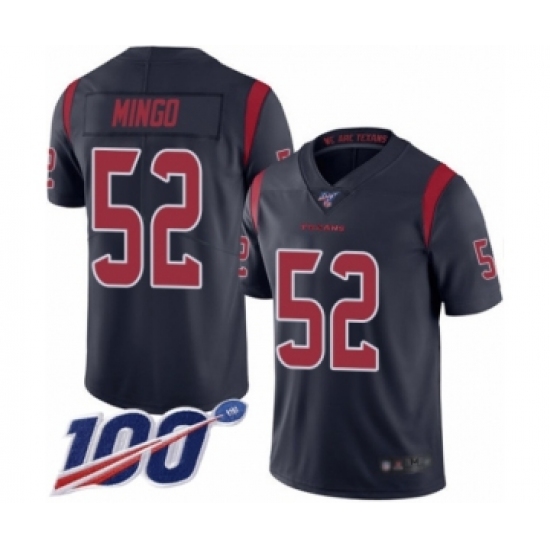 Youth Houston Texans #52 Barkevious Mingo Limited Navy Blue Rush Vapor Untouchable 100th Season Football Jersey - Ujersey
