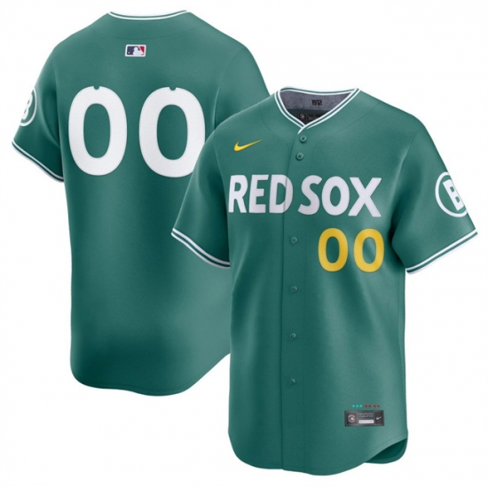 Men's Boston Red Sox ACTIVE PLAYER Custom Green 2025 City Connect Limited Stitched Baseball Jersey - Ujersey