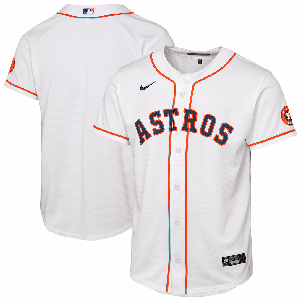 Youth Houston Astros Nike White Home Stadium Jersey - ujerseystore