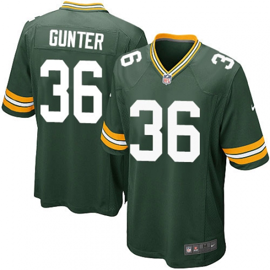 Men's Nike Green Bay Packers #36 LaDarius Gunter Game Green Team Color NFL Jersey - Ujersey