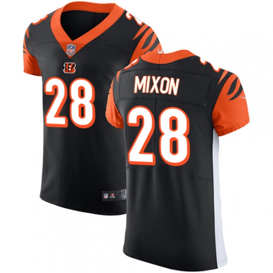 Men's Nike Cincinnati Bengals #28 Joe Mixon Black Team Color Vapor Untouchable Elite Player NFL Jersey - Ujersey