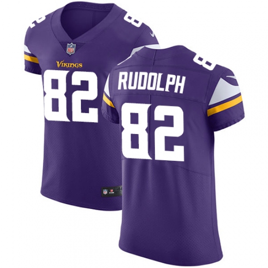 Men's Nike Minnesota Vikings #82 Kyle Rudolph Purple Team Color Vapor Untouchable Elite Player NFL Jersey - Ujersey