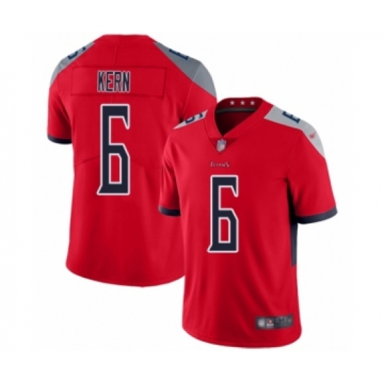 Youth Tennessee Titans #6 Brett Kern Limited Red Inverted Legend Football Jersey - Ujersey