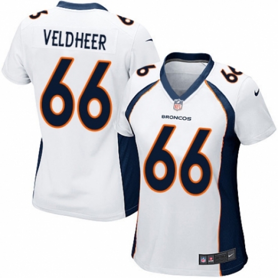 Women's Nike Denver Broncos #66 Jared Veldheer Game White NFL Jersey - Ujersey