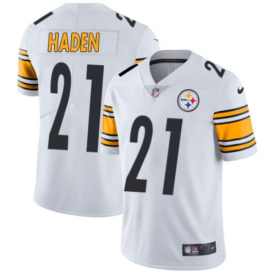 Youth Nike Pittsburgh Steelers #21 Joe Haden White Vapor Untouchable Limited Player NFL Jersey - Ujersey