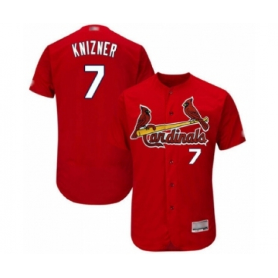 Men's St. Louis Cardinals #7 Andrew Knizner Red Alternate Flex Base Authentic Collection Baseball Player Jersey