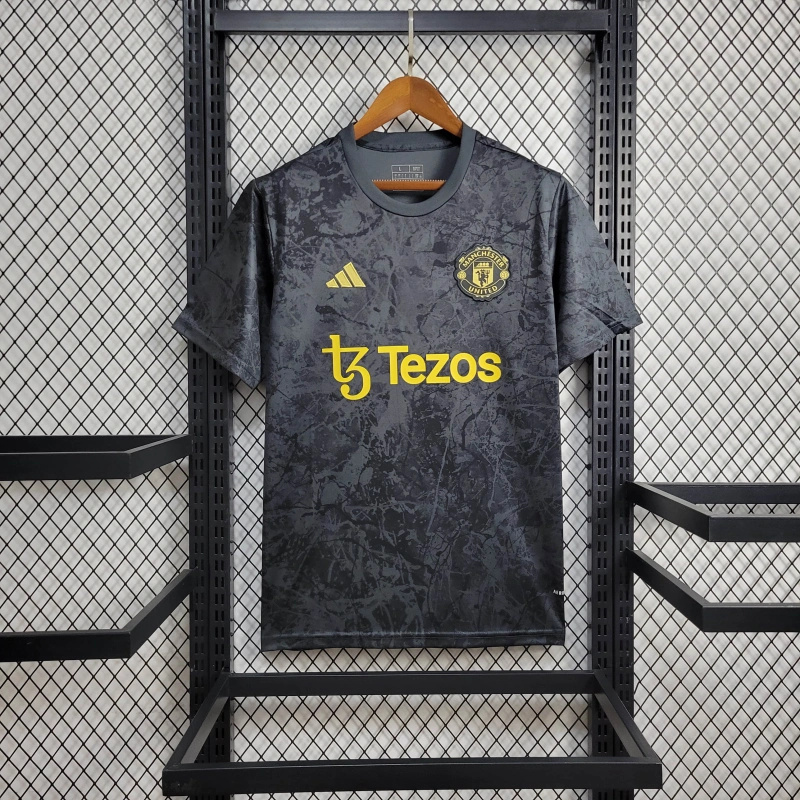Manchester United x Stone Roses Icon Pre-Match Football Jersey Shirt 2024/25 - Ujersey NHL