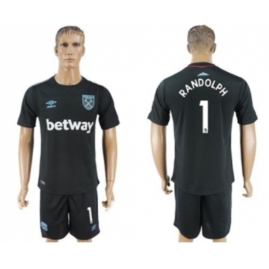 West Ham United #1 Randolph Away Soccer Club Jersey
