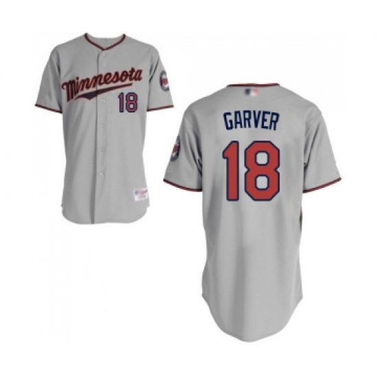 Men's Minnesota Twins #18 Mitch Garver Replica Grey Road Cool Base Baseball Jersey - Ujersey