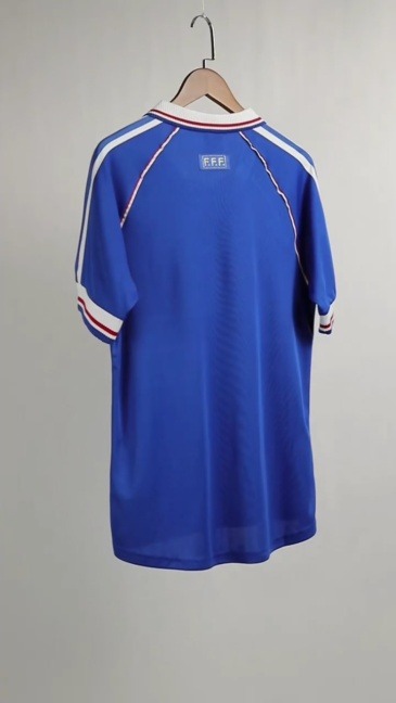 France Retro Soccer Jersey Home Custom Shirt 1998 - Ujersey Shop